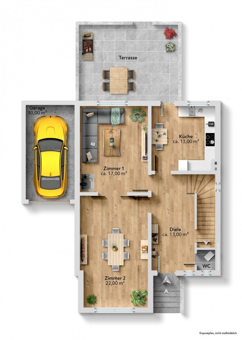 Erdgeschoss Einfamilienhaus Hamburg / Rahlstedt