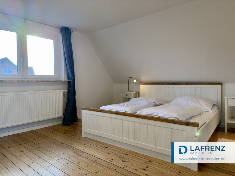 Schlafzimmer im Dachgeschoss 2 Einfamilienhaus Fehmarn