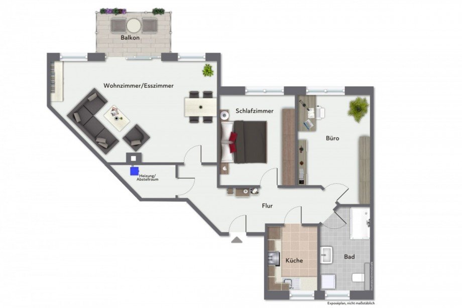Grundriss Etagenwohnung Fehmarn