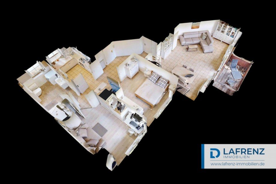 Puppenhaus-Ansicht-2 Etagenwohnung Fehmarn