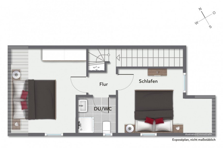 Obergeschoss Reihenendhaus Dahme