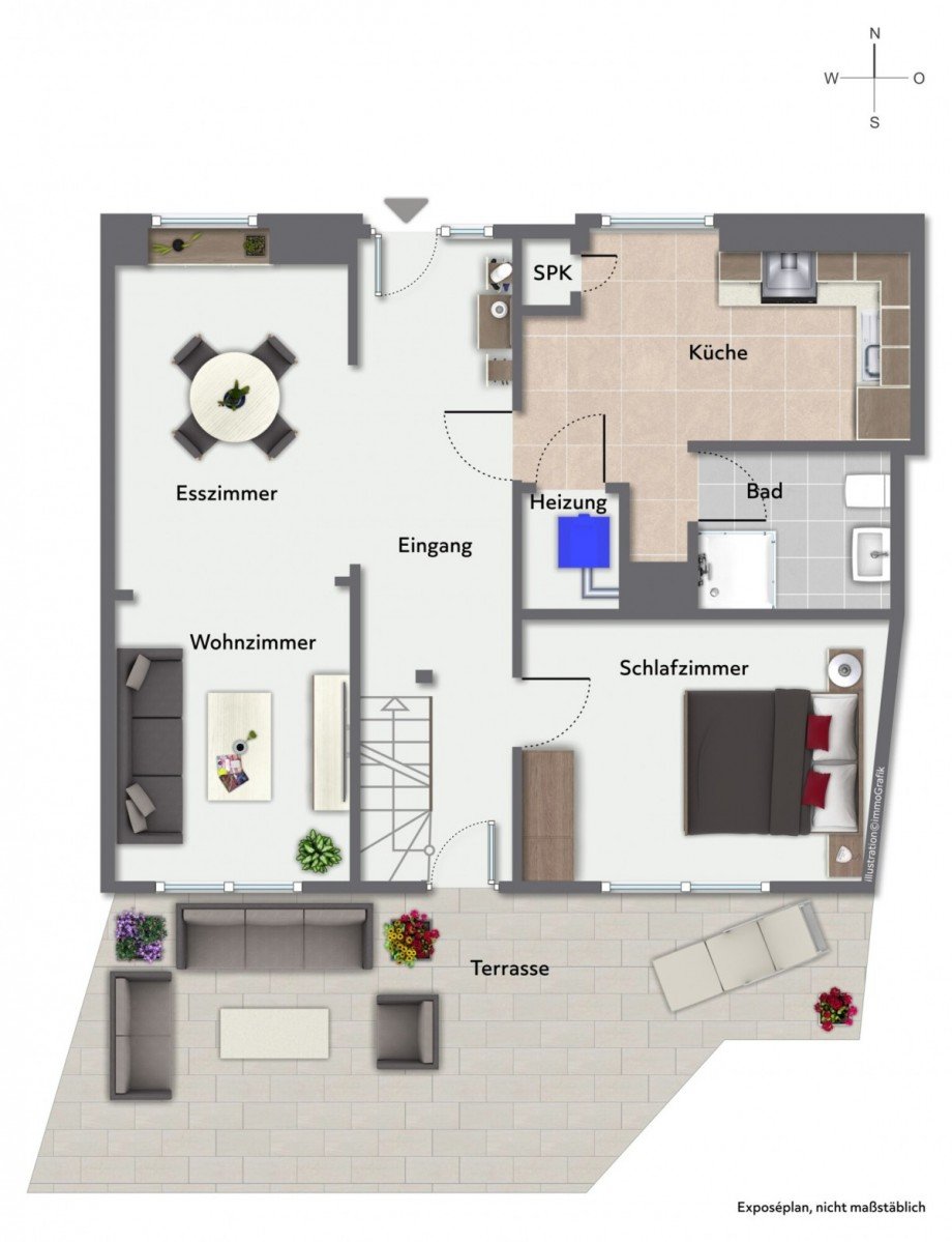 Erdgeschoss Reihenendhaus Fehmarn