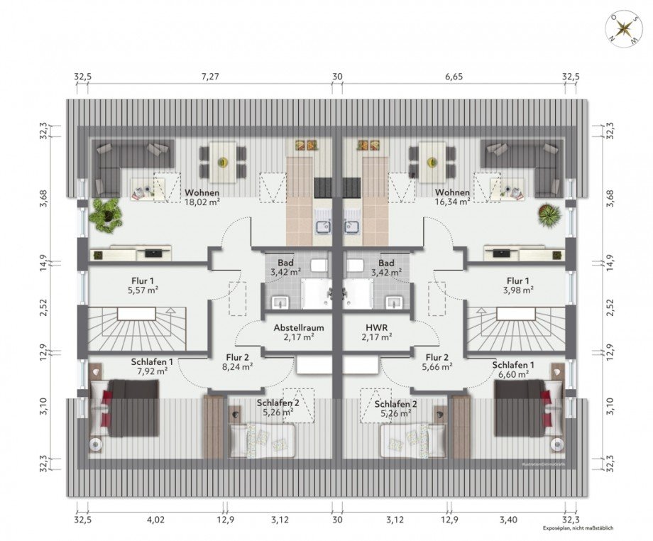 Dachgeschoss Mehrfamilienhaus Fehmarn