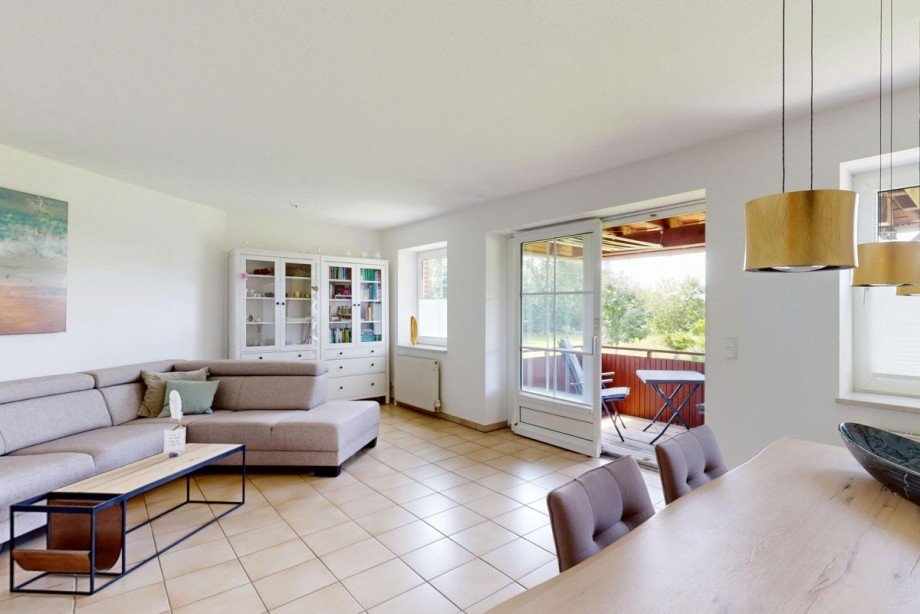 Wohnzimmer Etagenwohnung Fehmarn
