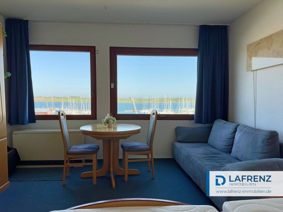 Ausblick vom Bett Etagenwohnung Fehmarn