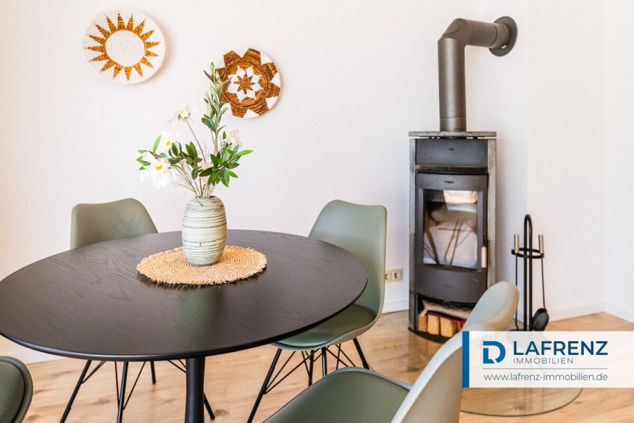 Wohnzimmer mit Kamin Doppelhaush�lfte Gr�mitz / Lenste