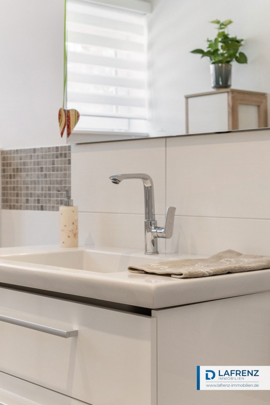 Badezimmeransicht Bungalow Fehmarn