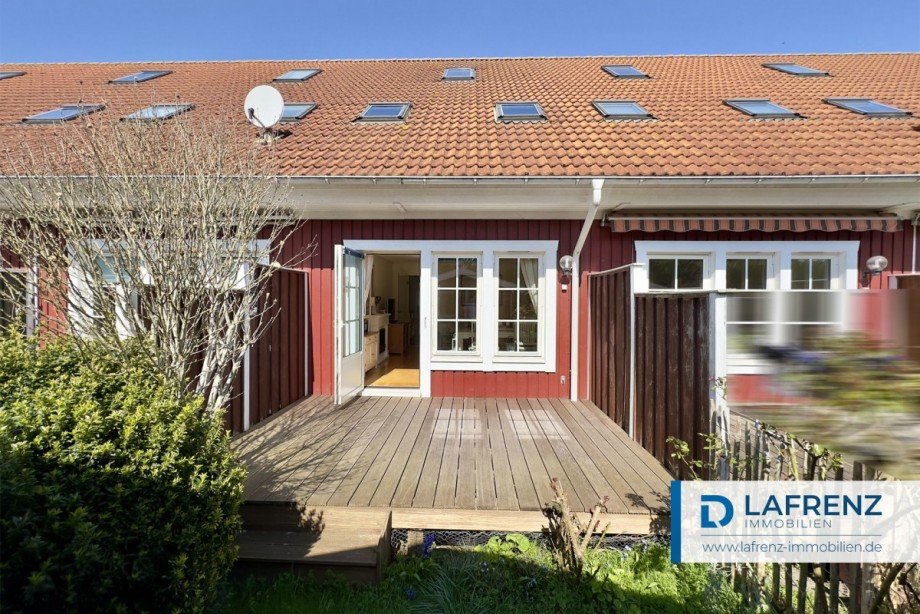 Ansicht vom kleinen Garten Reihenmittelhaus Fehmarn / Burg auf Fehmarn