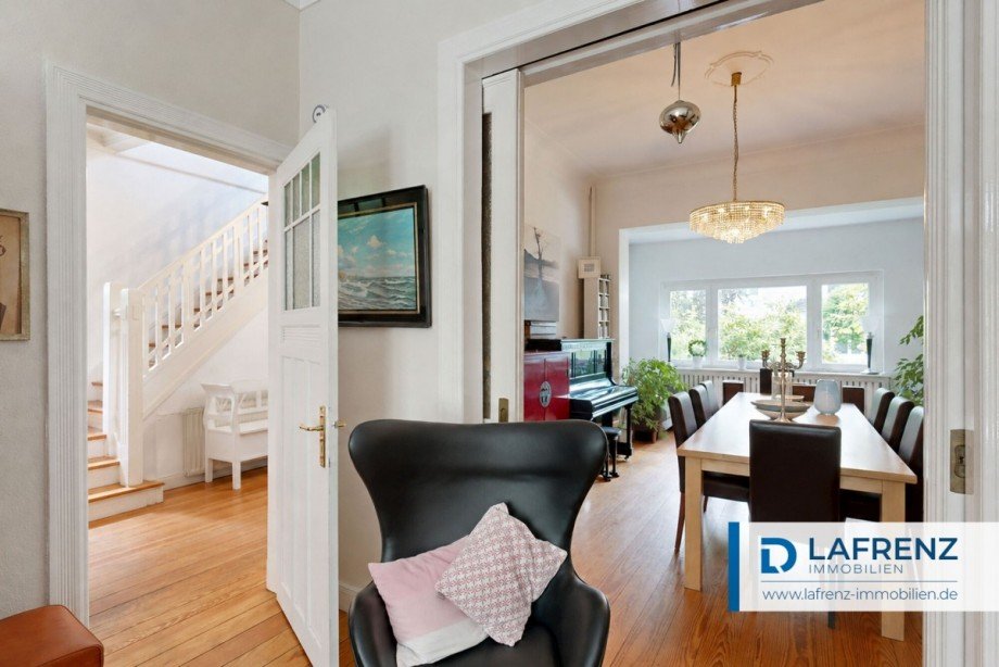 Wohnzimmer-und-Esszimmer Einfamilienhaus Hamburg / Rahlstedt