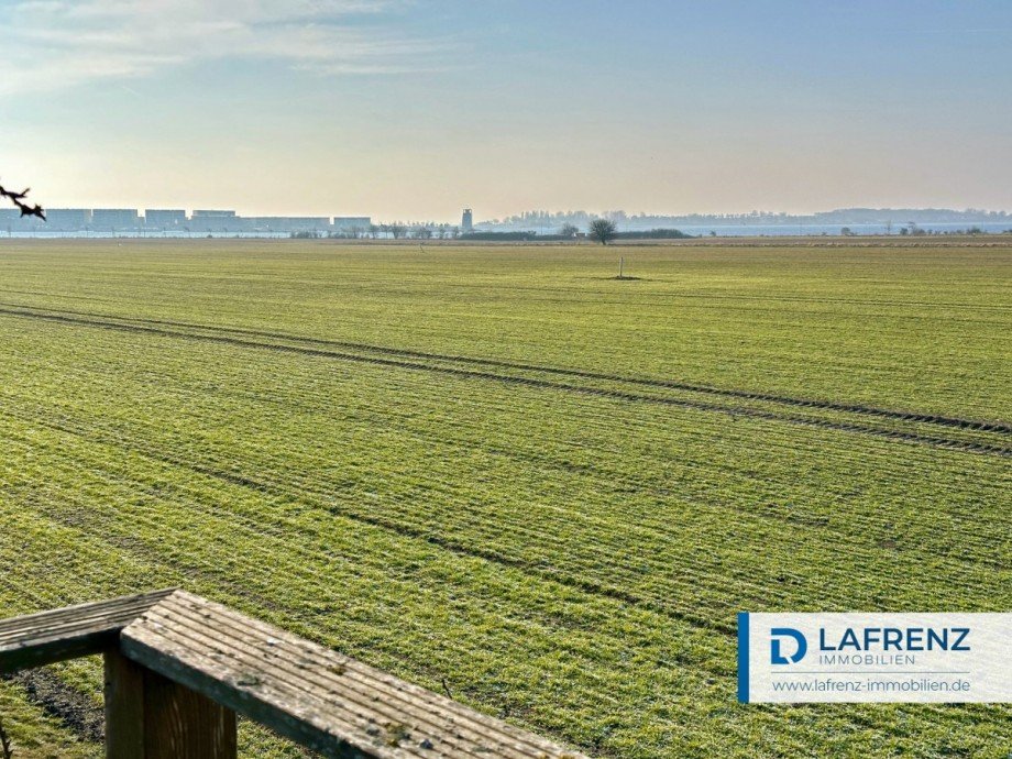 Ausblick von der Dachterrasse des Gartenhauses Einfamilienhaus Fehmarn