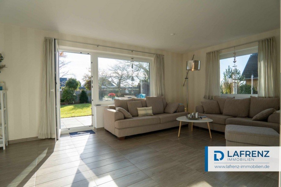 Wohnzimmer Bungalow Fehmarn
