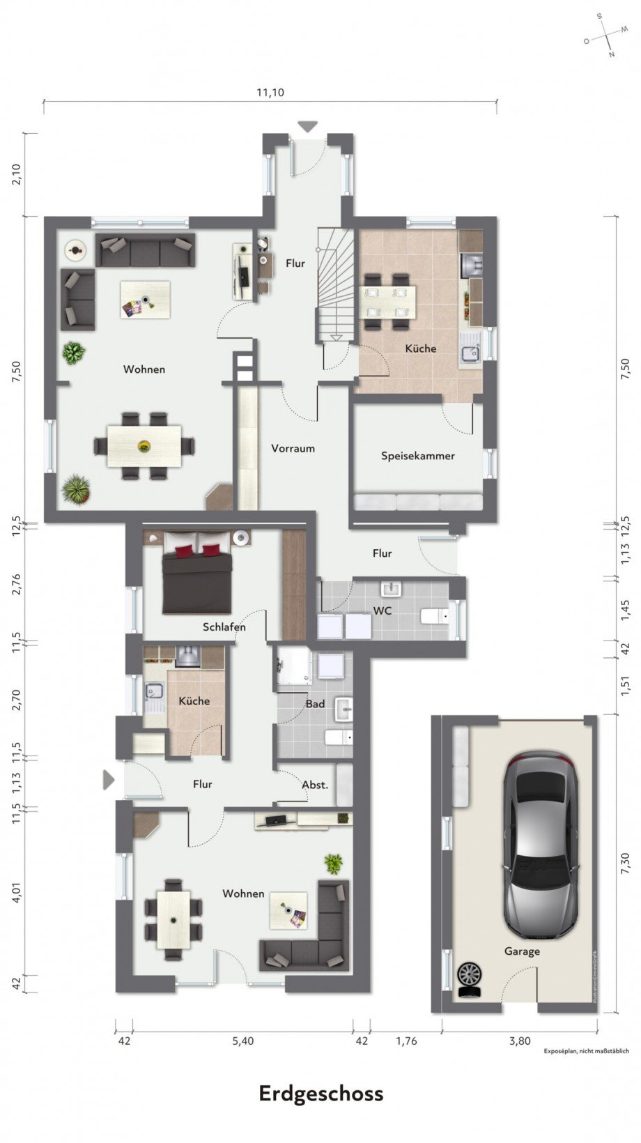 Erdgeschoss Zweifamilienhaus Fehmarn