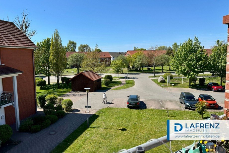 Ausblick-vom-Balkon Etagenwohnung Fehmarn