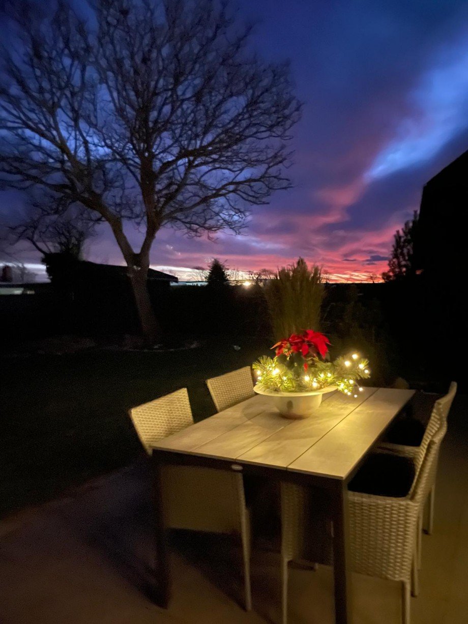 Abendstimmung Bungalow Fehmarn