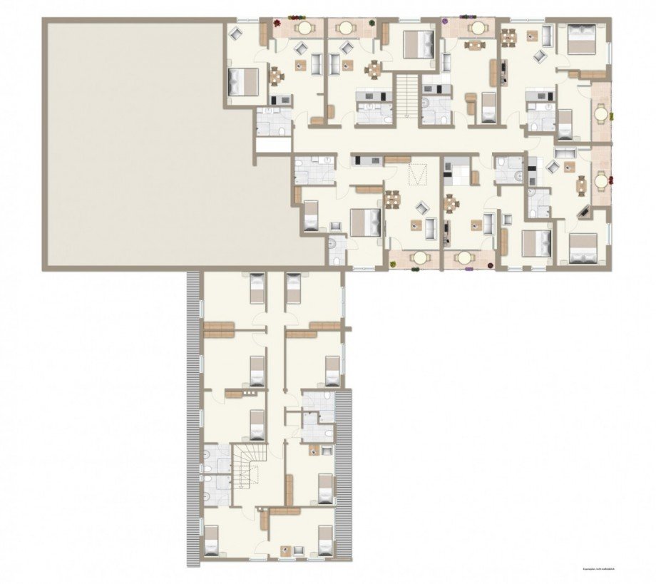Grundriss Dachgeschoss Mehrfamilienhaus Malente / Krummsee
