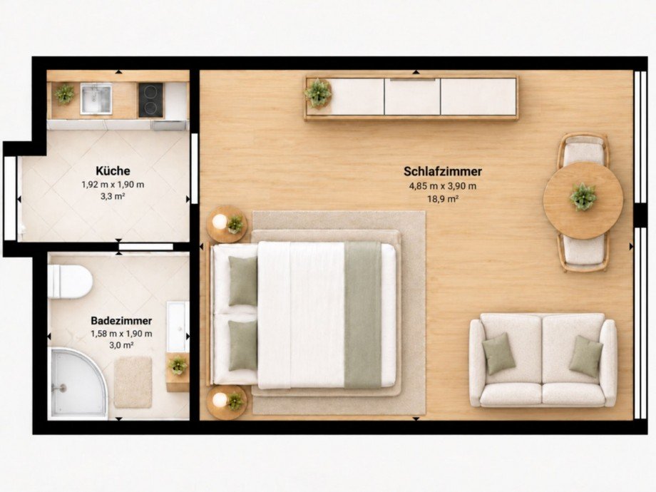 Grundriss Etagenwohnung Fehmarn