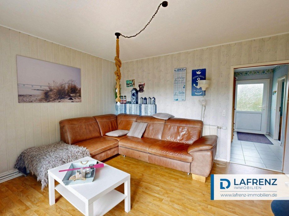 Wohnzimmer Bungalow Fehmarn