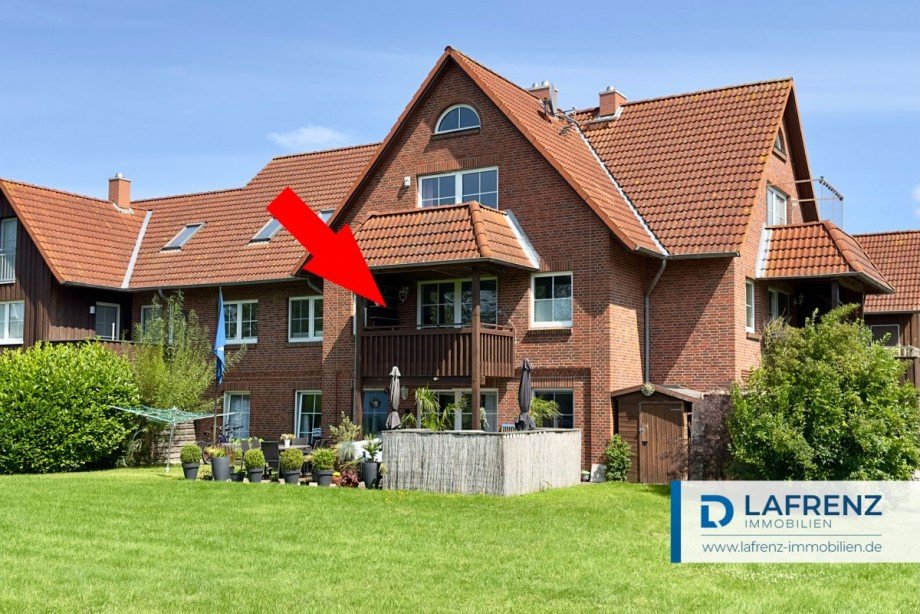 Ansicht-von-der-Wiese-2 Etagenwohnung Fehmarn