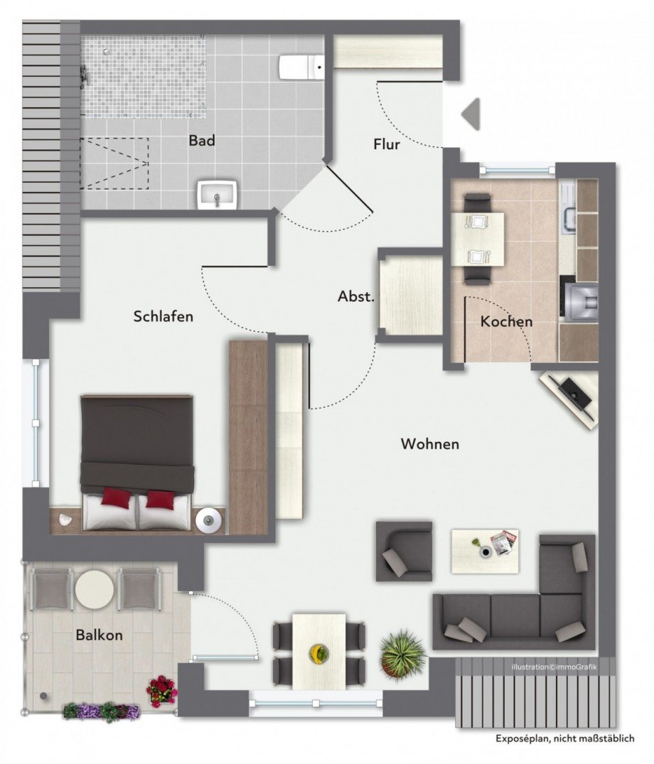 Grundriss Etagenwohnung Fehmarn