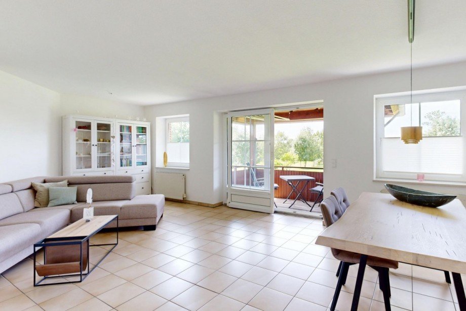 Wohnzimmer Etagenwohnung Fehmarn