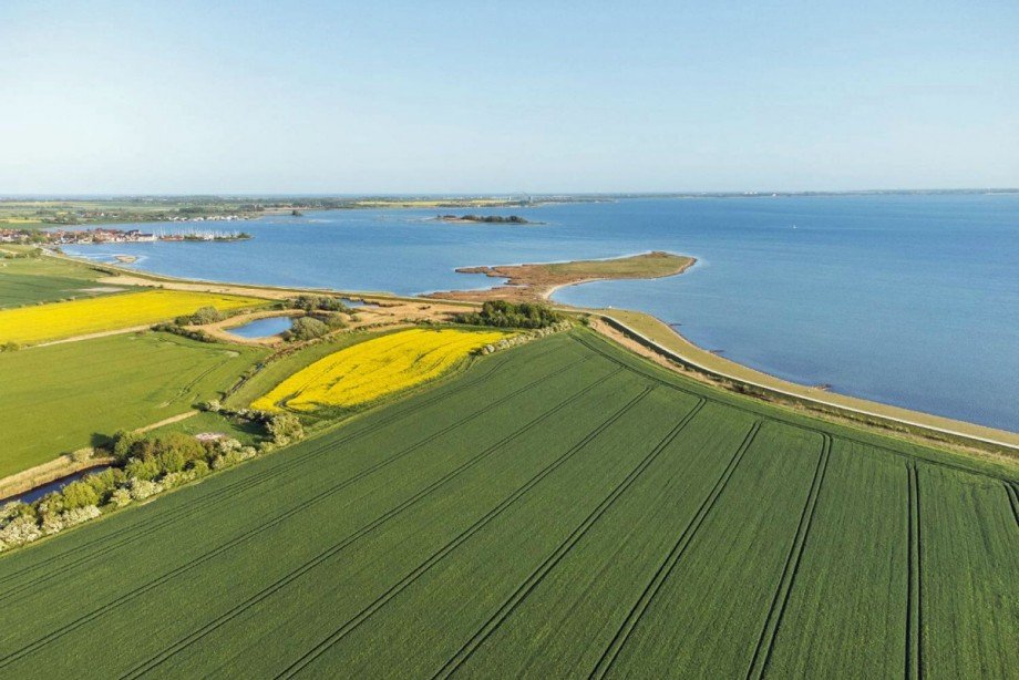Luftbild der Umgebung Wohngrundst�ck Fehmarn / Orth