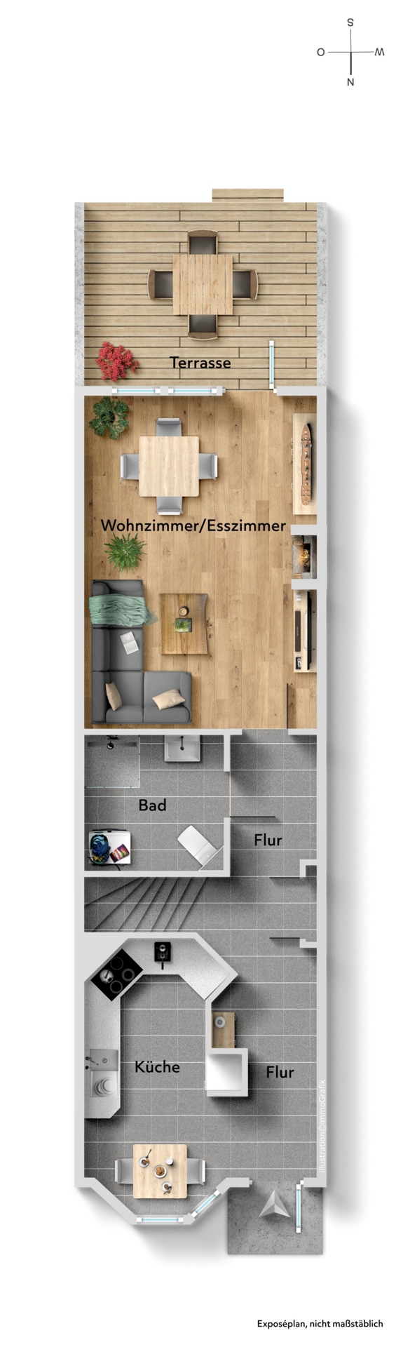 Erdgeschoss Reihenmittelhaus Fehmarn / Burg auf Fehmarn