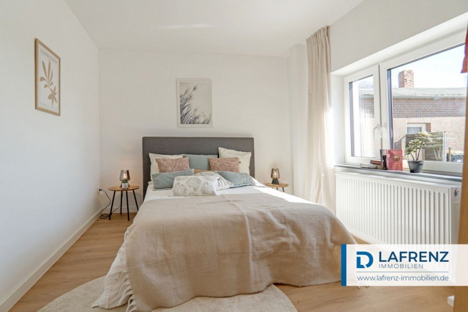 Drittes-Schlafzimmer-(im-Erdgeschoss) Reihenendhaus Fehmarn