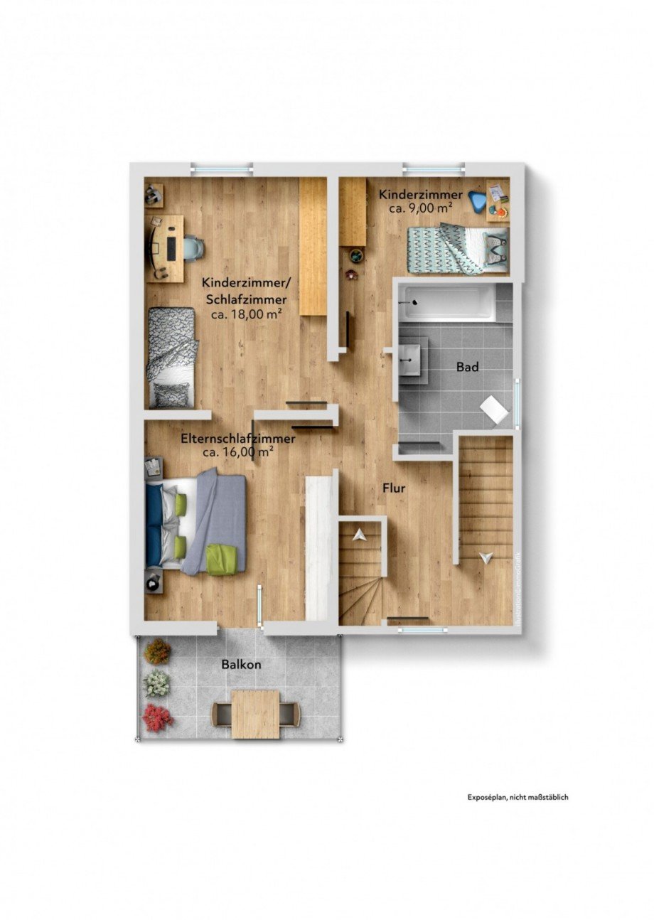 Obergeschoss Einfamilienhaus Hamburg / Rahlstedt