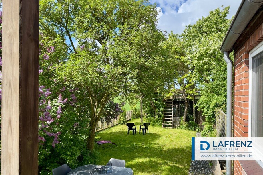 Sonniger-kleiner-Garten Einfamilienhaus Fehmarn