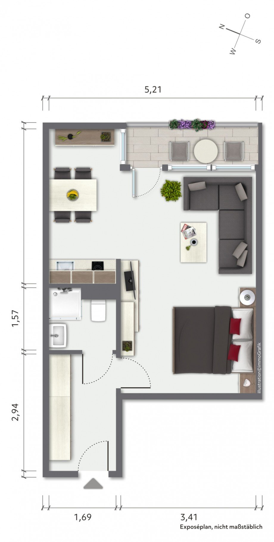 Grundriss Etagenwohnung Heiligenhafen