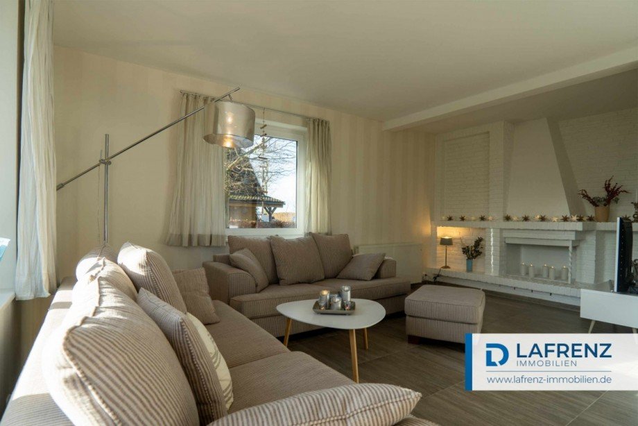 Wohnzimmer Bungalow Fehmarn