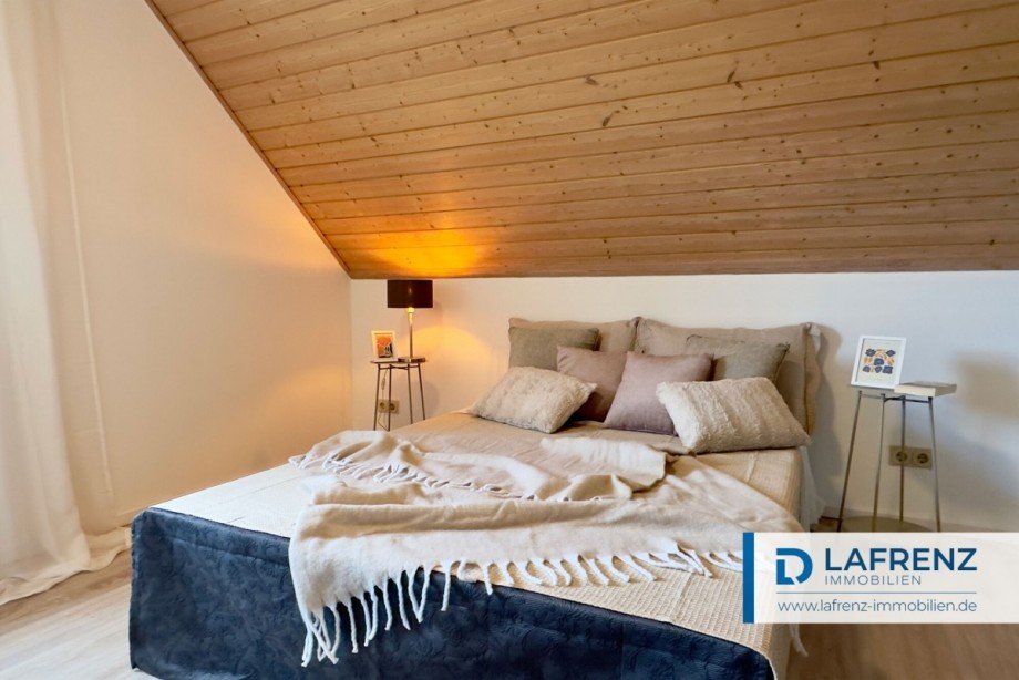 Schlafzimmer-im-Dachgeschoss Einfamilienhaus Fehmarn
