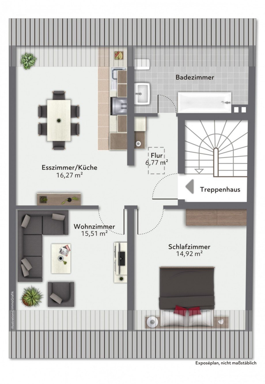 Dachgeschoss Mehrfamilienhaus Fehmarn