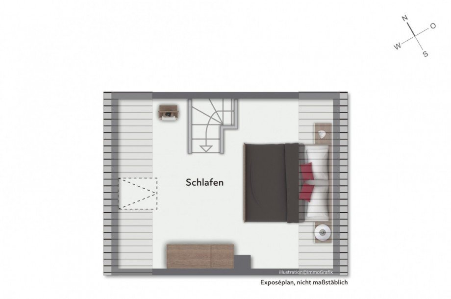 Dachgeschoss Reihenendhaus Dahme