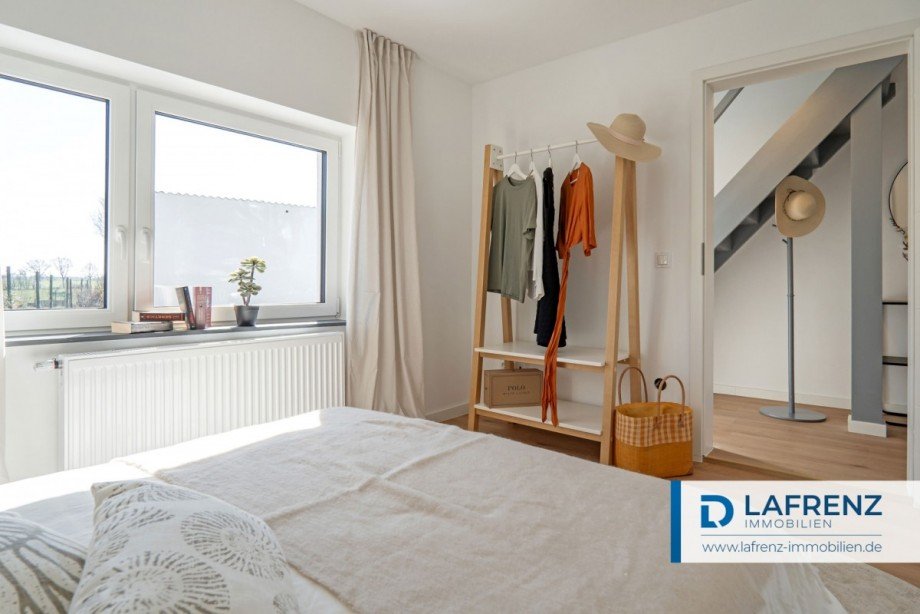 Drittes-Schlafzimmer-(im-Erdgeschoss)-2 Reihenendhaus Fehmarn