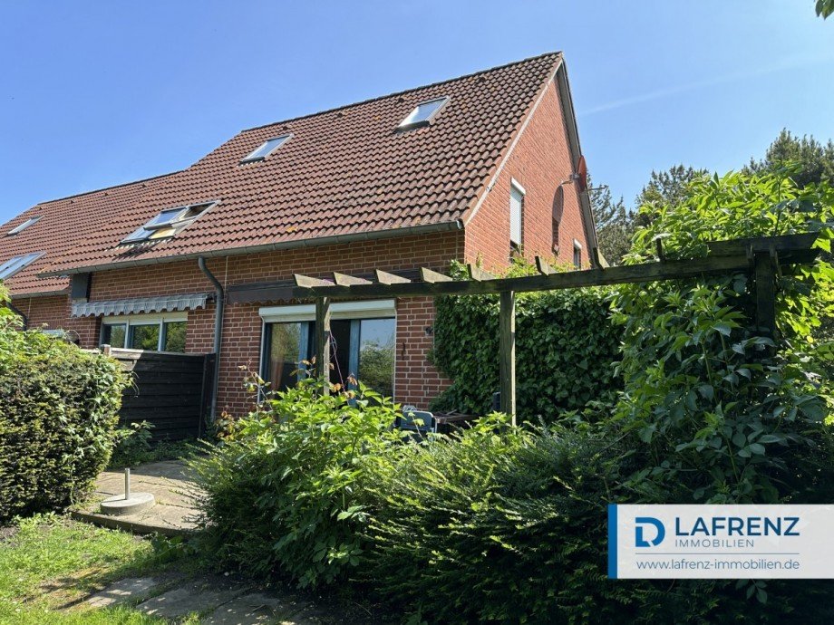 Au�ansicht im Sommer Reihenendhaus Dahme