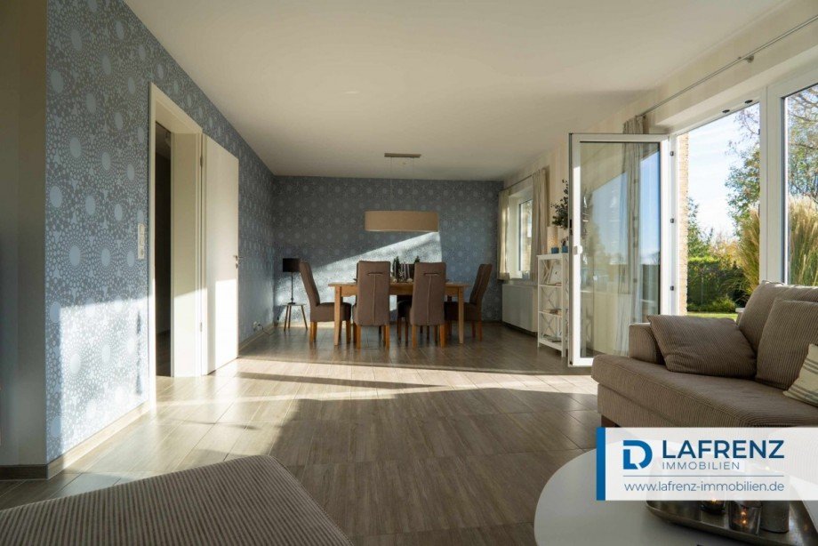 Wohnzimmer Bungalow Fehmarn